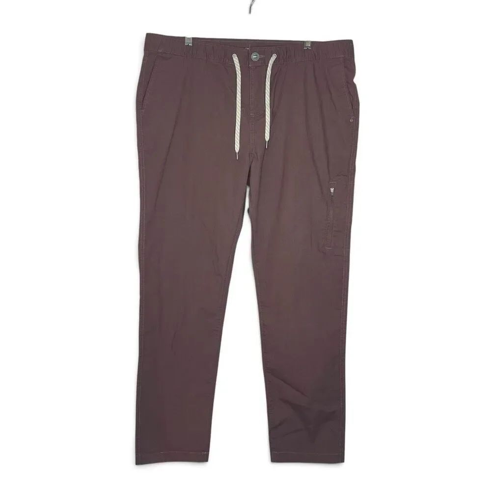 Vuori Ripstop Drawstring Cargo Pants Brown Organic Cotton VW401 Women's Size XXL